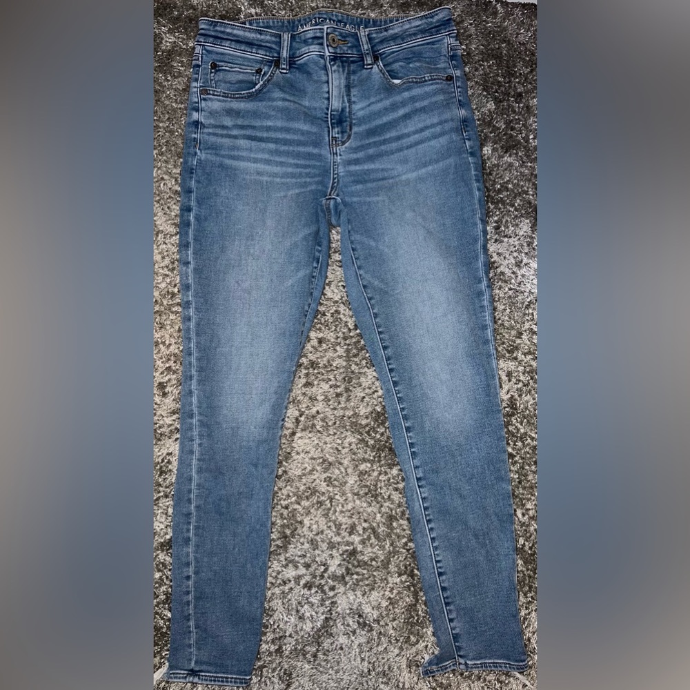 American Eagle Next Level Soft Knit High-Waisted Jeggings, Size: 12 Regular